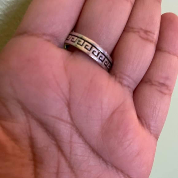 Vintage Greek Key Pattern Gold and Silver Jewelry Set - Picture 9 of 11